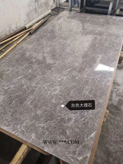 家居背景墙金属材料  304钢板不定尺加工  热转印灰色大理石图3