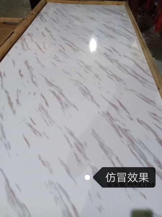 家居背景墙金属材料  304钢板不定尺加工  热转印灰色大理石图2