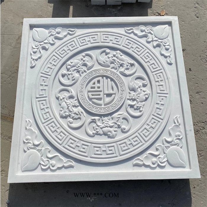 定制石雕浮雕壁画 大理石玄关影壁墙 广场景观装饰青石浮雕地雕图3