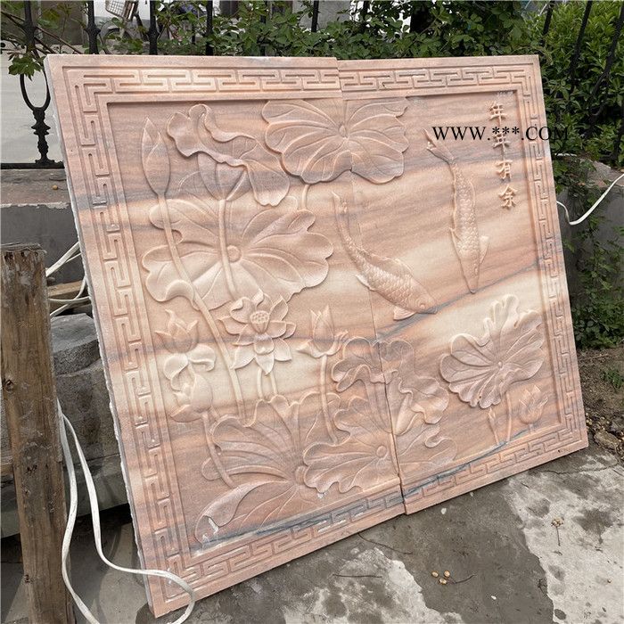 定制石雕浮雕壁画 大理石玄关影壁墙 广场景观装饰青石浮雕地雕图5