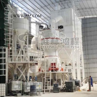 鸿程HC500 纵摆磨粉机大理石制粉磨粉项目生产线