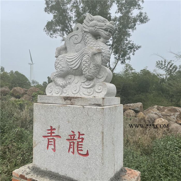 中辉 公司门口石雕动物 别墅石狮子 门口摆放石狮子 大理石石象定制图5