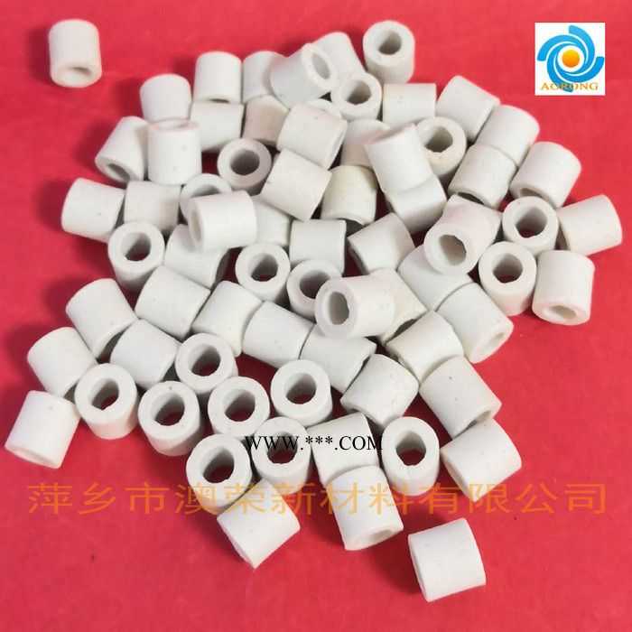 40%氧化铝陶瓷拉西环 45% 50%铝质拉西环填料 高铝刚玉拉西环 φ38 φ50耐酸陶瓷拉西环 萍乡澳荣陶瓷填料图6