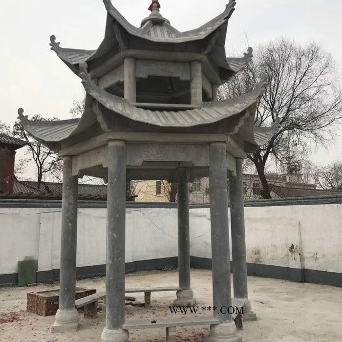 嘉旭供应 中式石雕凉亭 大理石景观亭子 六角石亭图2