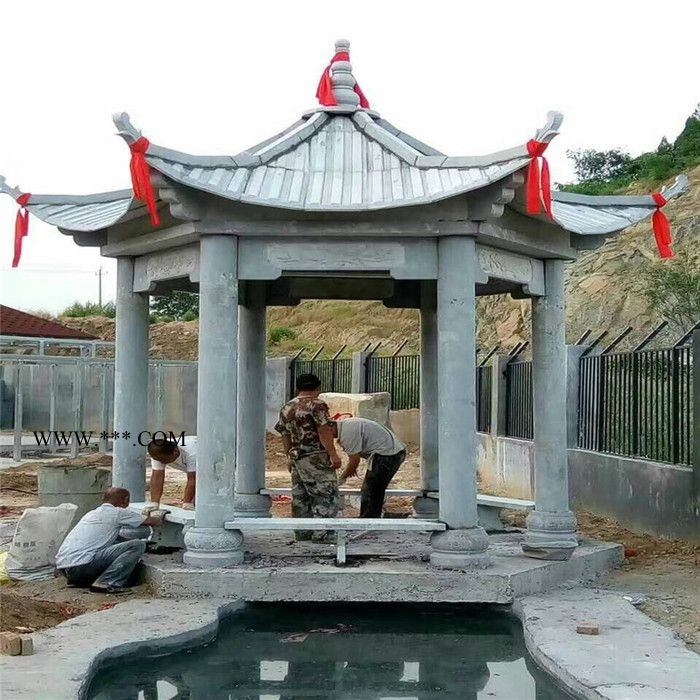 石雕凉亭价格  大理石凉亭 凉亭长廊定做商家 价格优惠图2