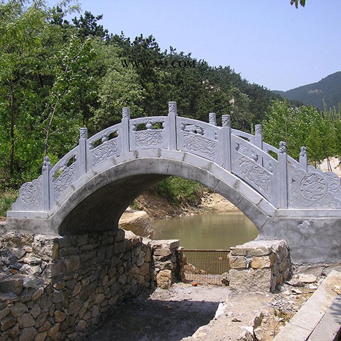 星博 石栏杆 河道石栏杆 汉白玉扶手栏杆 寺庙围栏报价 大理石栏杆图1