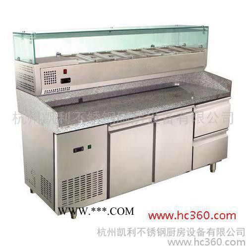 供应VEKASE大理石台面平冷工作台 商用冰箱 陈列柜 披萨台 海鲜柜 饮料柜图2