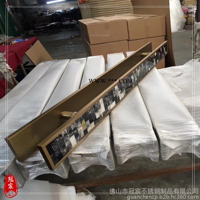 豪华气派大门防玛瑙不锈钢拉手 不锈钢镀铜拉手 不锈钢钛金拉手图2