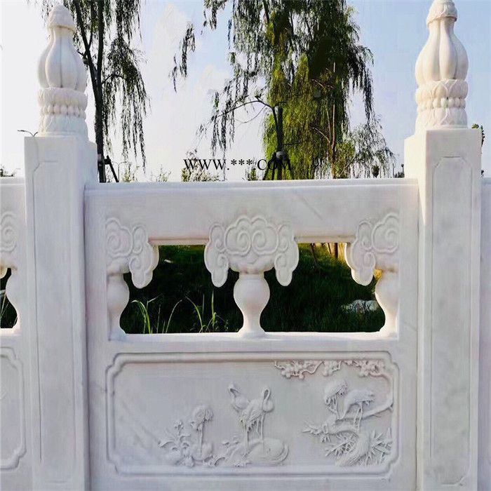忆石宏 石雕栏杆 寺庙仿古大理石栏杆 青石栏杆 免费设计 安装图3