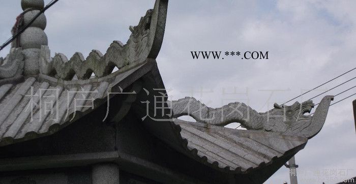 六角石亭—批发桐庐芝麻青雪花青花岗石石材石料图2