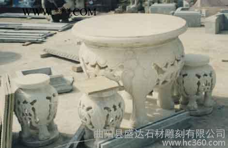 石桌石凳汉白玉大理石石桌石凳庭院户外装饰摆件可加工定做图3
