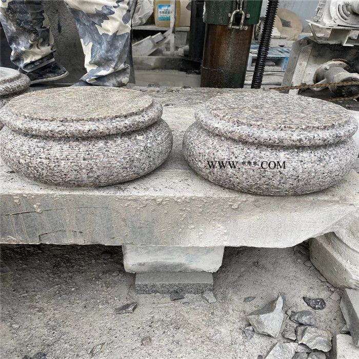 直销生产 大理石石柱墩价格 寺院柱子包边石 石头柱顶石 批发订购图2