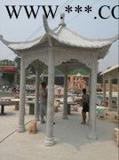 沐泽 石雕厂家 石雕凉亭大理石石材雕刻石亭子庭院公园休息纳凉图1