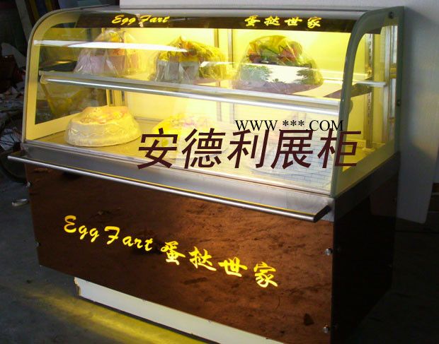 供应安德利大理石面包展示柜 茶镜台面玻璃 深圳订做大理石底座面包展示柜图3