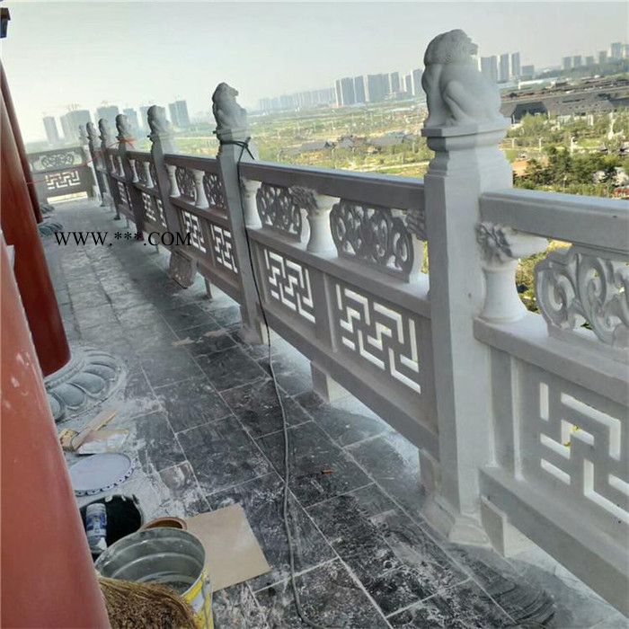 中辉 供应石栏杆 庭院石栏杆 河道大理石石栏杆 青石石雕栏杆图4