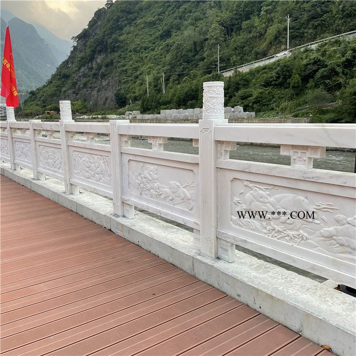 中辉 供应石栏杆 庭院石栏杆 河道大理石石栏杆 青石石雕栏杆图3
