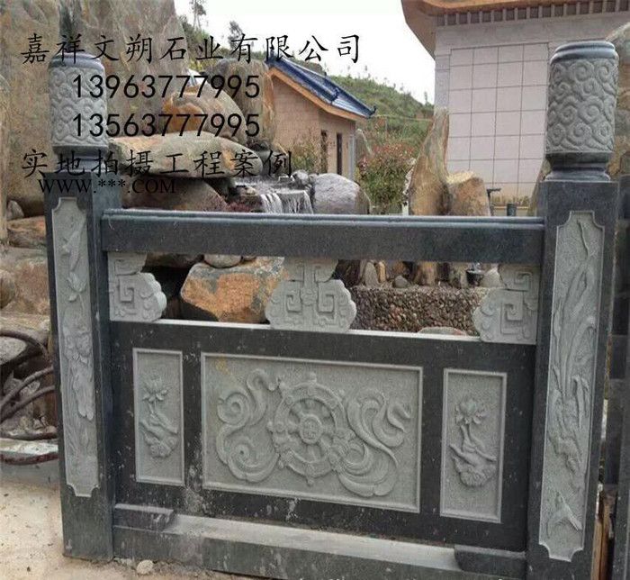 直销大理石栏板价格 石雕栏杆加工定做 石护栏安装效果图图2