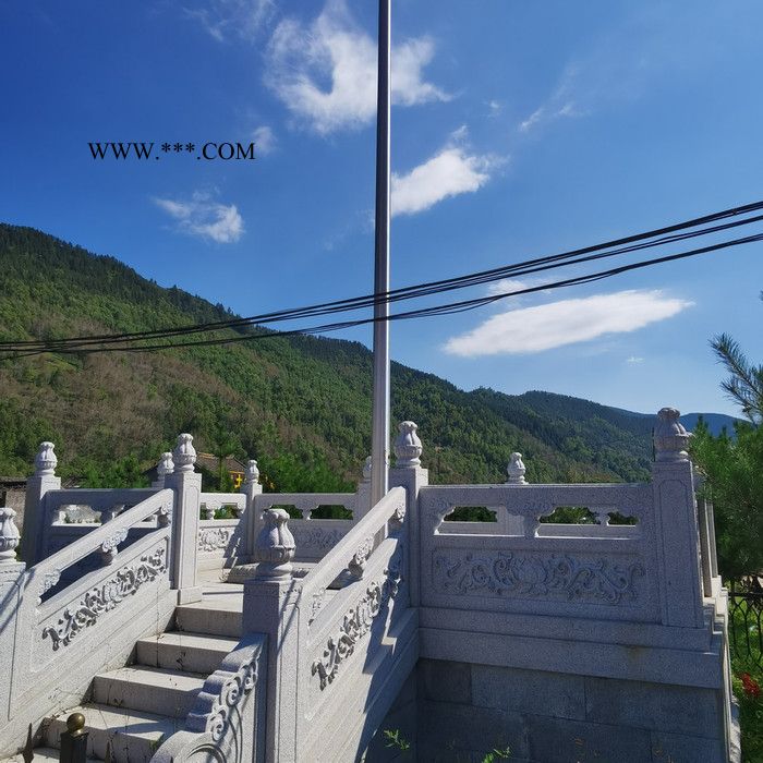 河南石雕栏杆厂家   大理石栏杆价格  河道石栏杆   轩盛园林  厂家直发图4