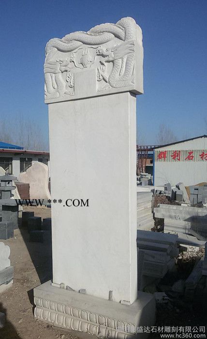 石雕花岗岩墓碑印度红墓碑大理石墓碑 可定制 直销  曲阳石雕图3