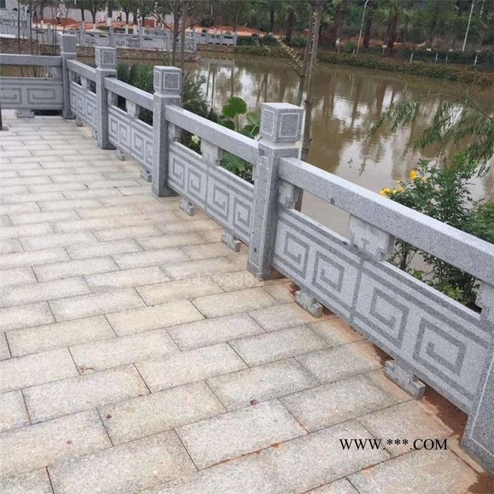 中辉 石雕厂家定做 汉白玉石栏杆 大理石石雕栏杆 河道绿化石护栏图4