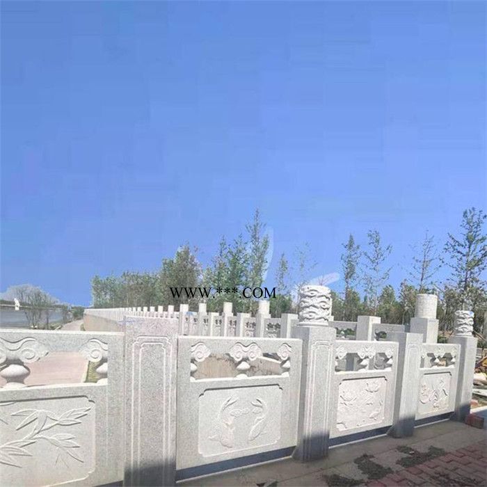 中辉 厂家供应石栏杆 精雕青石石栏杆 定制大理石湖边围栏石栏杆图8