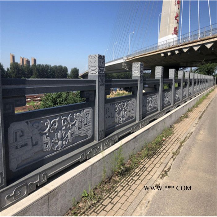中辉 厂家供应石栏杆 精雕青石石栏杆 定制大理石湖边围栏石栏杆图4
