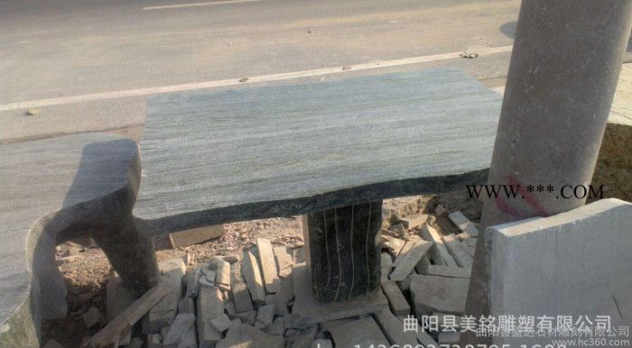 石雕长椅 花岗岩大理石长椅雕塑 园林广场雕塑摆件 曲阳石雕图1