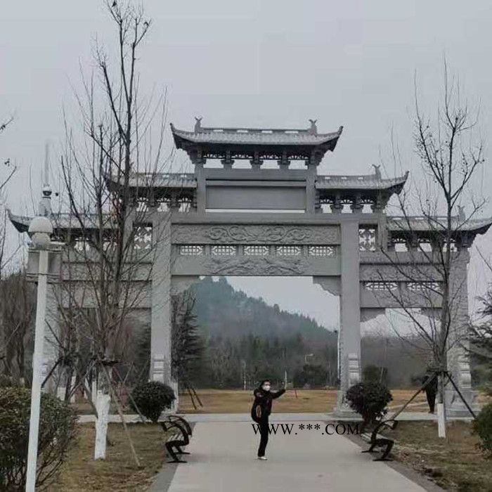 中式门楼牌坊多款 大理石牌坊定做 大理石山门报价图6