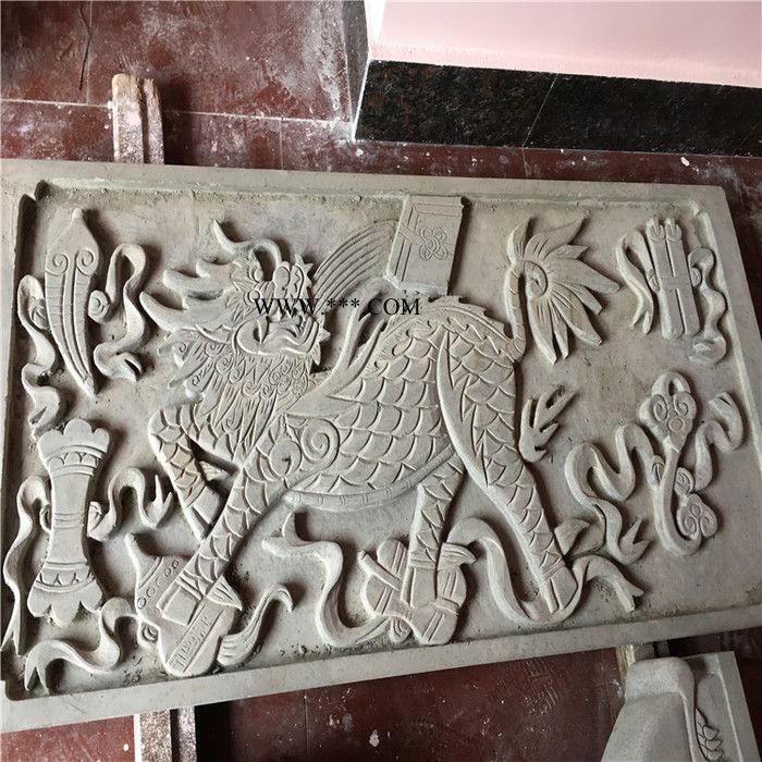 厂家定制青石石雕壁画 大理石石雕壁画 景观石雕壁画 汉白玉石雕壁画图2