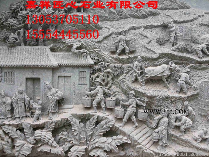 匠心石业供应大理石青石石雕 供应大理石石雕壁画 古建筑石雕壁画图4