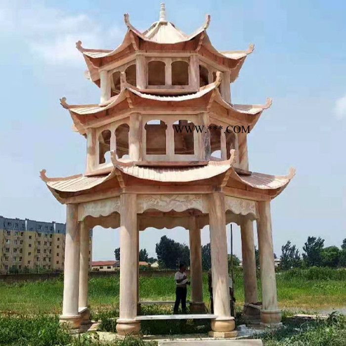 星博石业 石亭子石雕亭子景区亭子园林亭子大理石亭子等品牌图3