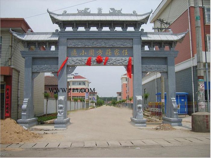 石牌坊石雕门楼 大理石牌楼 石雕牌坊图5
