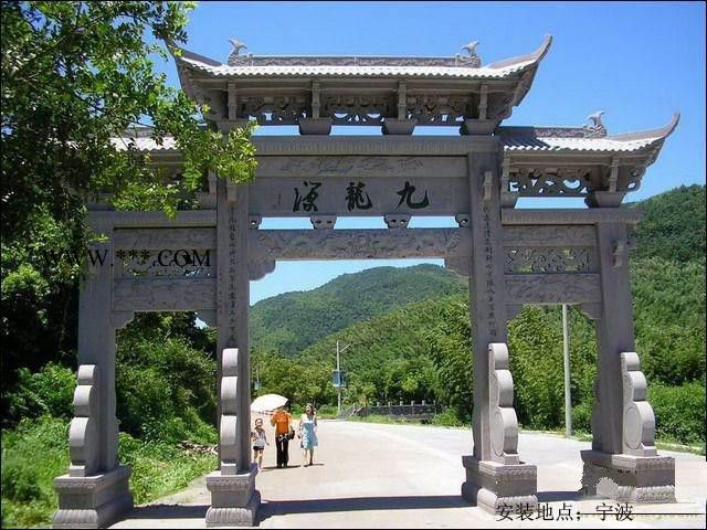 石牌坊石雕门楼 大理石牌楼 石雕牌坊图1