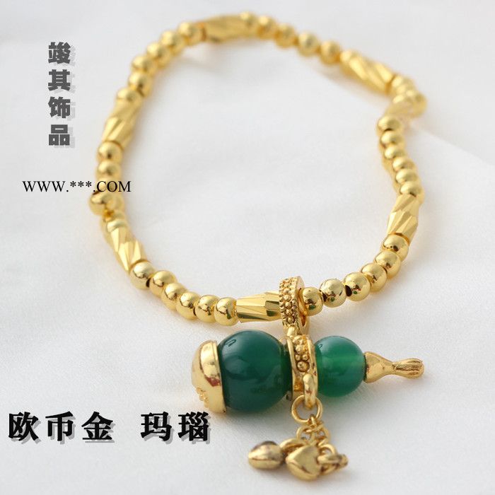 波西米亚简约时尚手链玛瑙镀金款百搭钱袋欧币红饰品 送闺蜜礼物图2