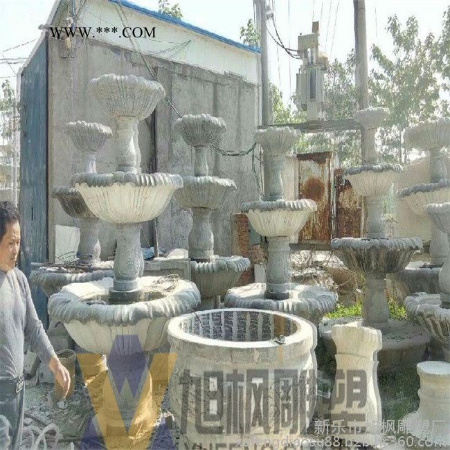 大理石石雕喷泉 景观石雕喷泉 室外石雕喷泉图5