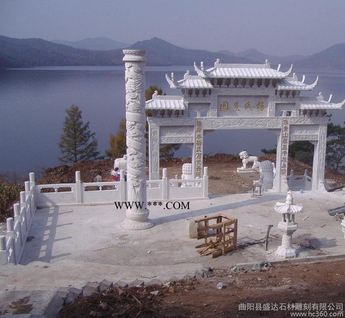 石雕大理石、汉白玉、花岗岩牌坊石材图1