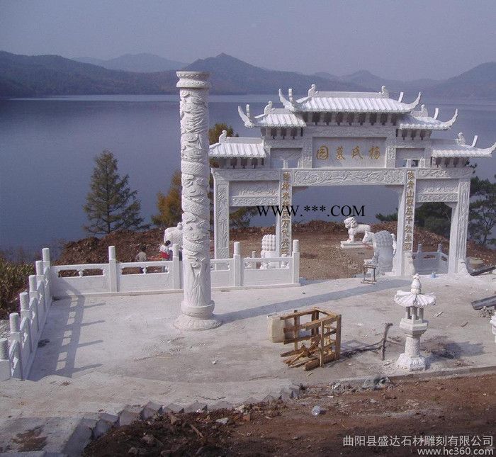 石雕大理石、汉白玉、花岗岩牌坊石材图2