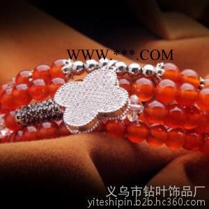 多层水晶红玛瑙 复古保色手链女 七夕情人节礼物图3