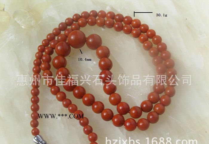 大凉山 美姑九口料 南红玛瑙/108颗塔珠链/时尚 毛衣链 珠子图2