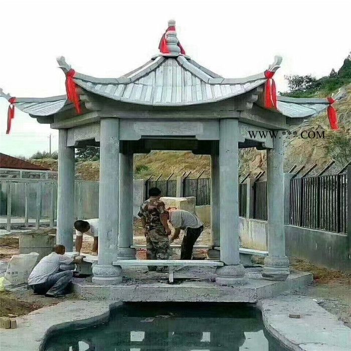 星博石业 石凉亭石亭子凉亭大理石凉亭六角凉亭图6