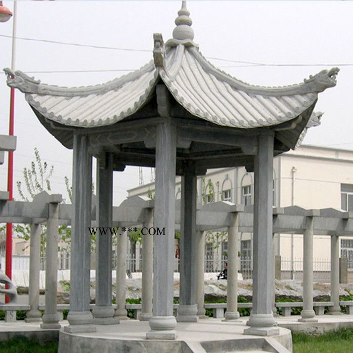 星博石业 石凉亭石亭子凉亭大理石凉亭六角凉亭图5