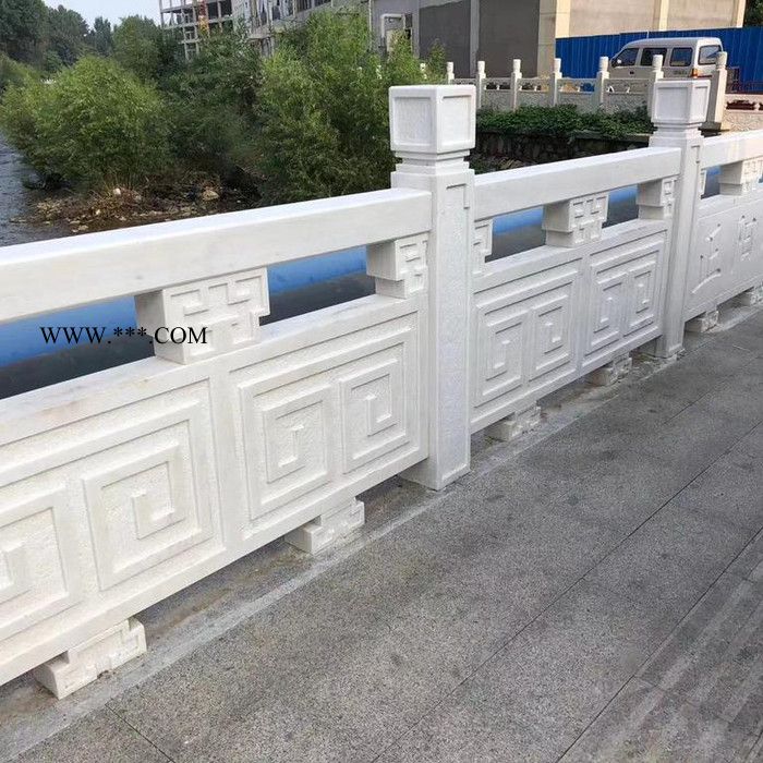 奇宝 石雕栏杆 汉白玉石栏杆 石雕栏板 浮雕大理石栏杆 石材护栏图8