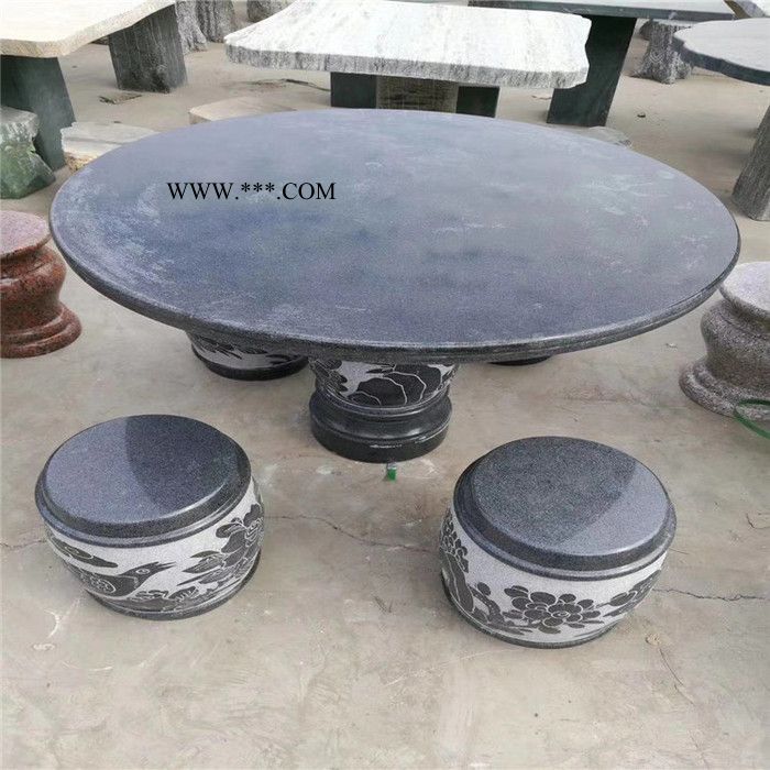艺澈石业 一线直销 青石桌子 大理石石桌 仿古石雕桌子 欢迎来厂订购图2