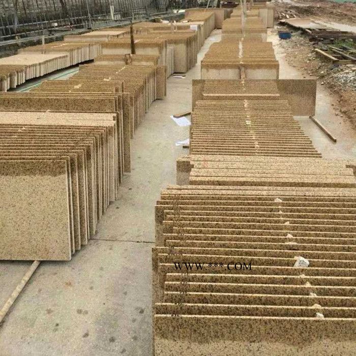 黄金麻火烧荔枝面 黄锈石花岗岩 大理石石材 山东黄金麻 外墙干挂石材图7