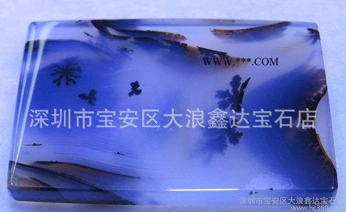 长期批发   水草玛瑙吊坠    海洋玉髓吊坠图1