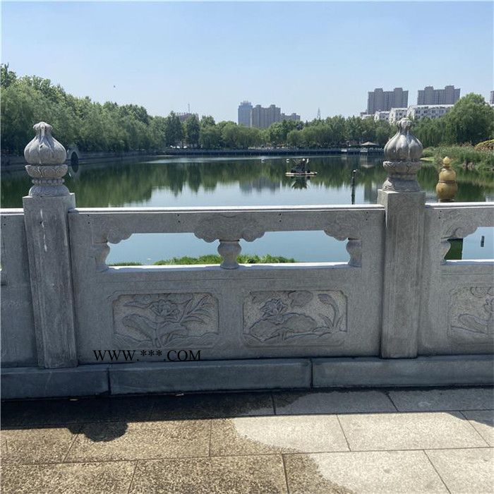 青石石栏杆厂家 公园景区护栏石栏杆 河道浮雕石栏板 大理石石栏杆可定制图3