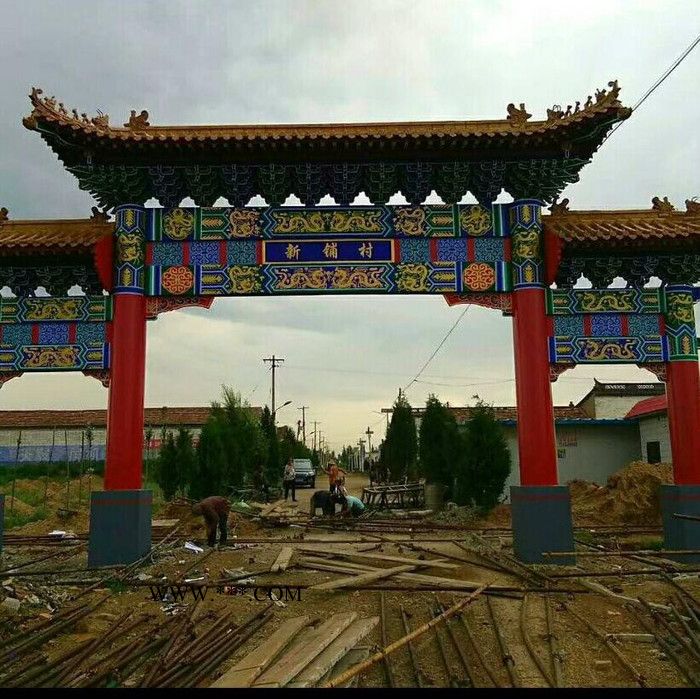 【如源园林】中国牌坊厂家 专业生产牌楼 景观门楼图2