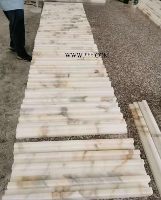 意大利鱼肚金天然大理石墙面装饰线条图3