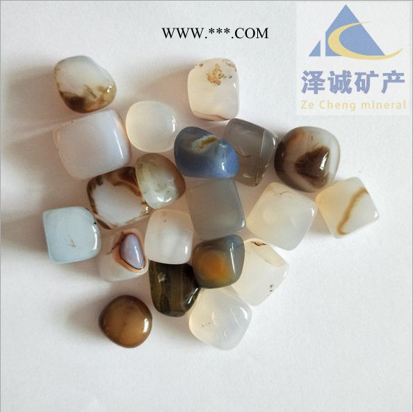 五彩石子抛光雨花石 玛瑙石 鹅卵石批发 景观石 规格齐全 举图3