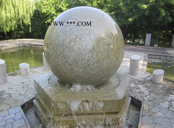 石材喷泉 大理石欧式喷泉  石雕风水球水池图4